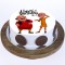 Motu Patlu Pineapple Round Photo Cake