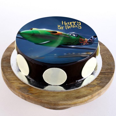 Ripslinger Chocolate Round Photo Cake
