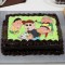 Shin Chan Chocolate Rectangle Photo Cake