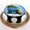 Smurfette Chocolate Round Photo Cake