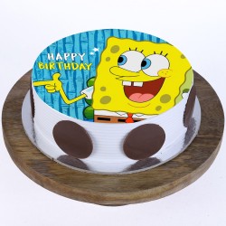 Spongebob Pineapple Round Photo Cake