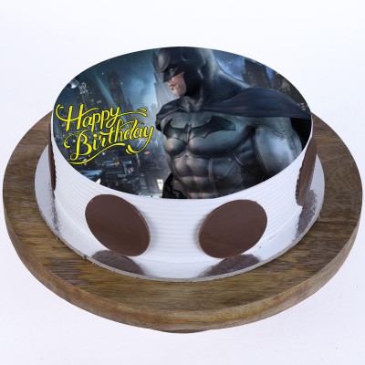 The Batman Pineapple Round Photo Cake