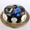 K L Rahul Chocolate Round Photo Cake