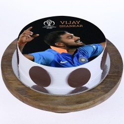 Vijay Shankar Pineapple Round Photo Cake