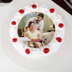 Pineapple Round Photo Cake