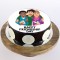Happy Friendship Day Chocolate Photo Cake
