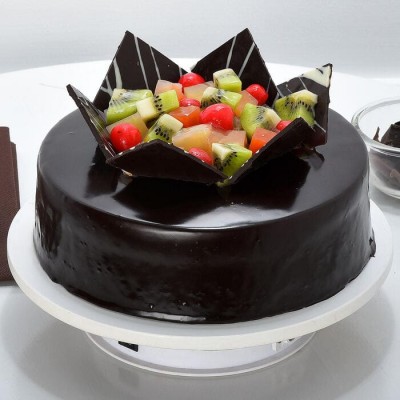 Chocolate Fruit Gateau Cake
