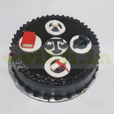 Law Theme Chocolate Cake