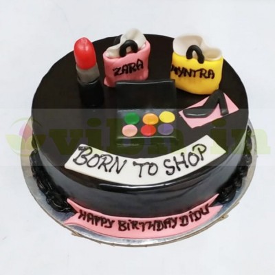 Shopaholic Theme Chocolate Cake Shopaholic Theme Chocolate Cake